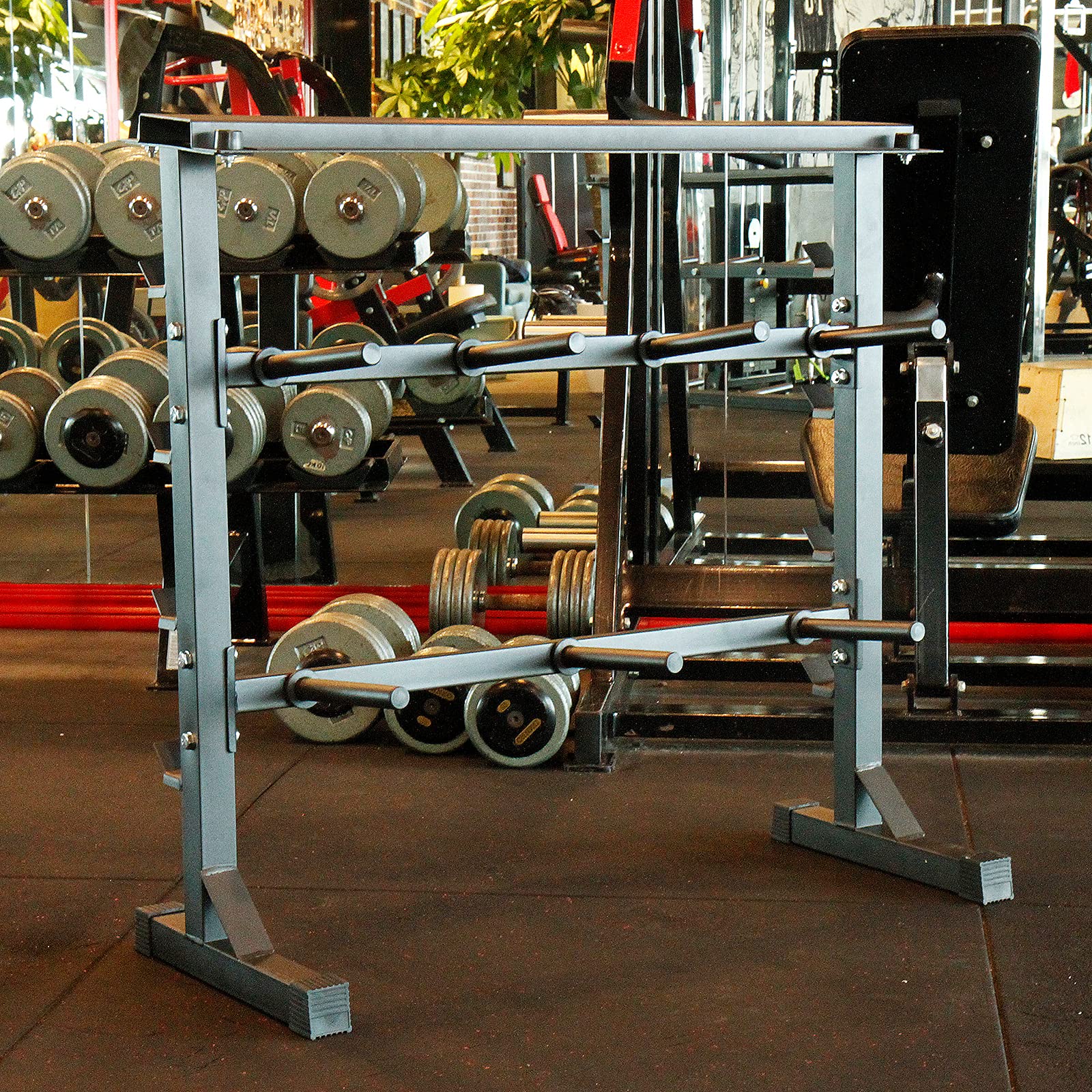 CCLIFE Rastrelliera Manubri Porta Dischi Pesi Manubri Supporto bilanciere per Palestra Casa Carico Massimo 300-400 kg-ZERRO