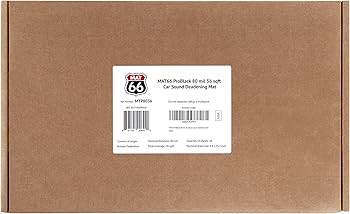 Amazon.com: MAT66 ProBlack 80 mil 36 sqft Car Sound Deadening Mat