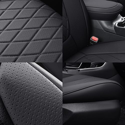 Miniatura 5 de LUCKYMAN CLUB Rav4 Fundas de asiento de piel sintética, aptas para Toyota Rav4 XLE LE XLE Premium Limited Base SUV 2019-2024 (RAV4 2019-2024 (no