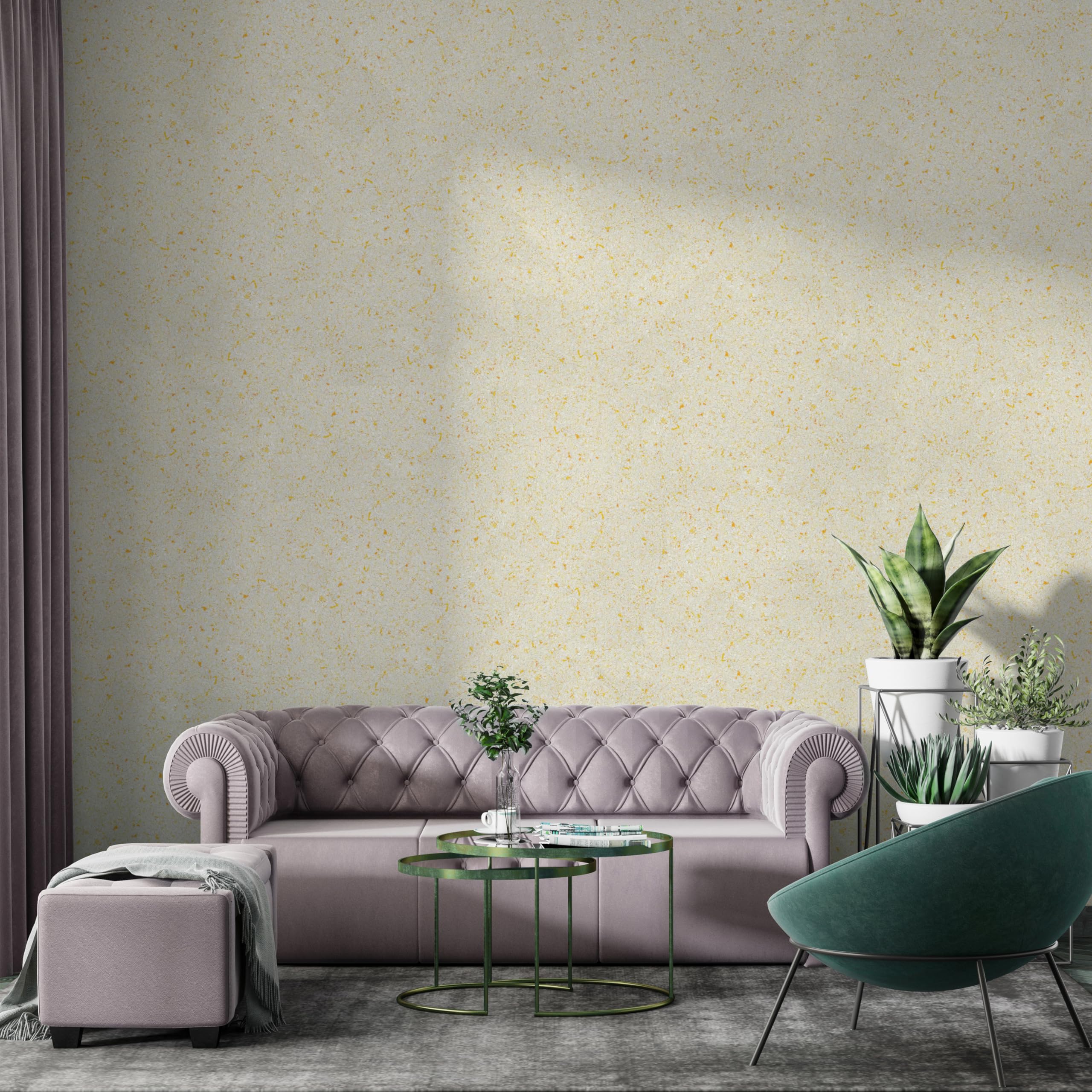 Belka Żółta tapeta Art Deco, samoprzylepna tapeta, salon, nowoczesna, tapeta do sypialni, tapeta strukturalna, DIY, ekologiczna i naturalna - 3,5 m² - B30