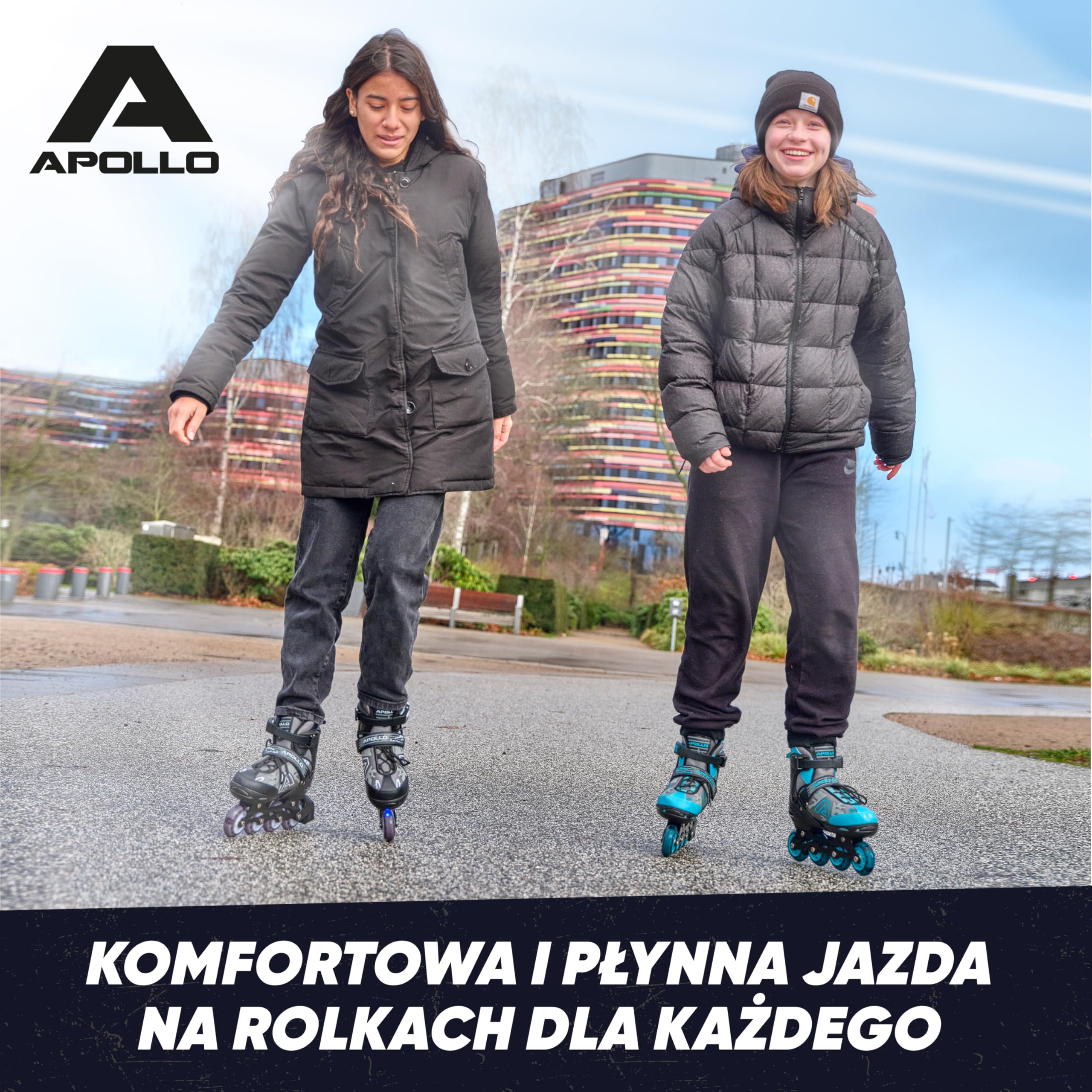Apollo Champion - Regulowane rolki - Rolki Damskie i Męskie od Rozmiaru 31 do 42, Wysokiej Jakości Łyżworolki dla Dzieci i Dorosłych z Kółkami LED | Łyżworolki LED z regulacją rozmiaru: łyżworolki dla dzieci, chłopców, dziewcząt, kobiet i mężczyzn