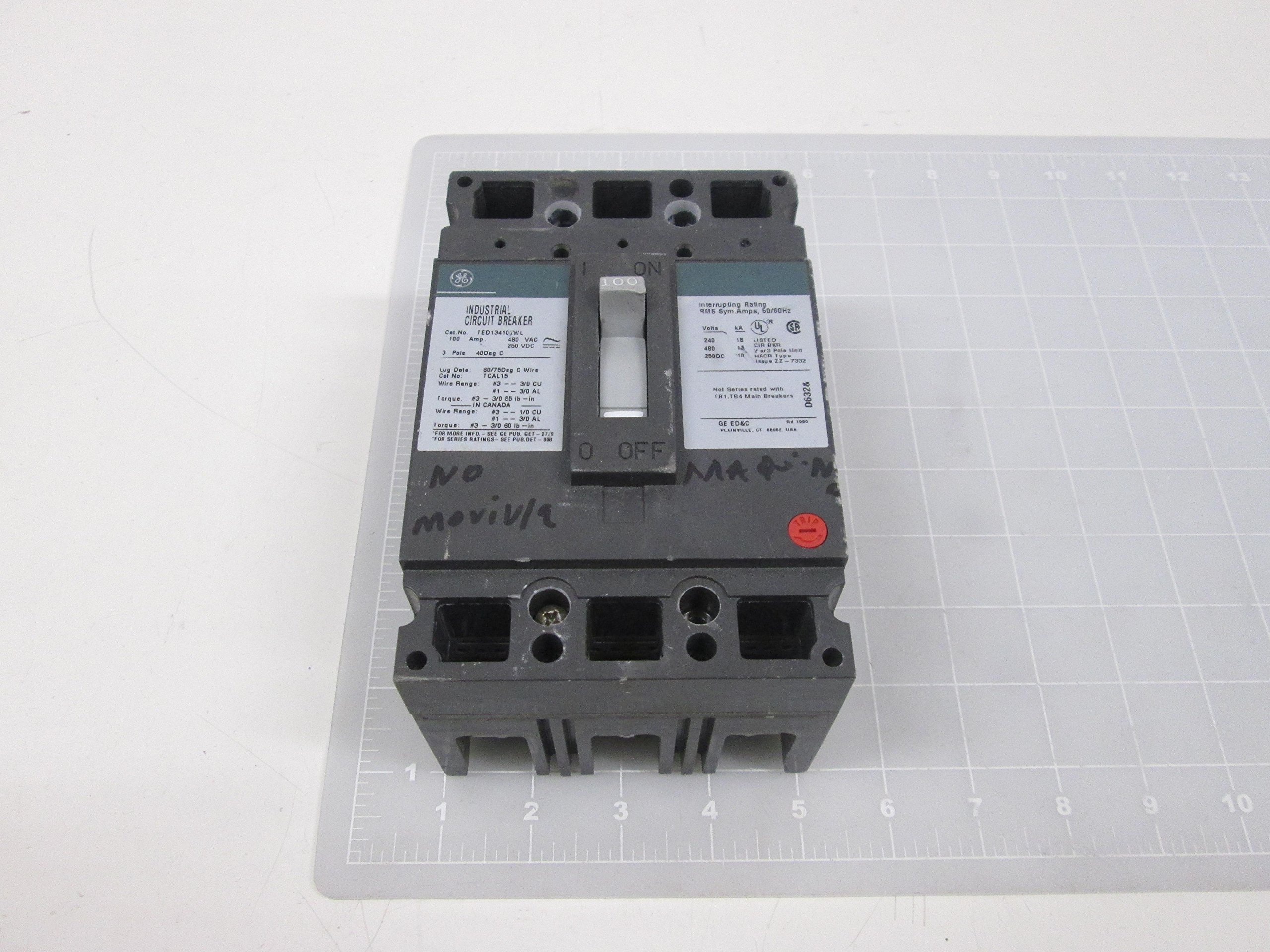 Ge General Electric Ted134100wl Circuit Breaker 100a Dda | Meses sin interés Ge General Electric Ted134100wl Circuit Breaker 100a Dda | Meses sin interés