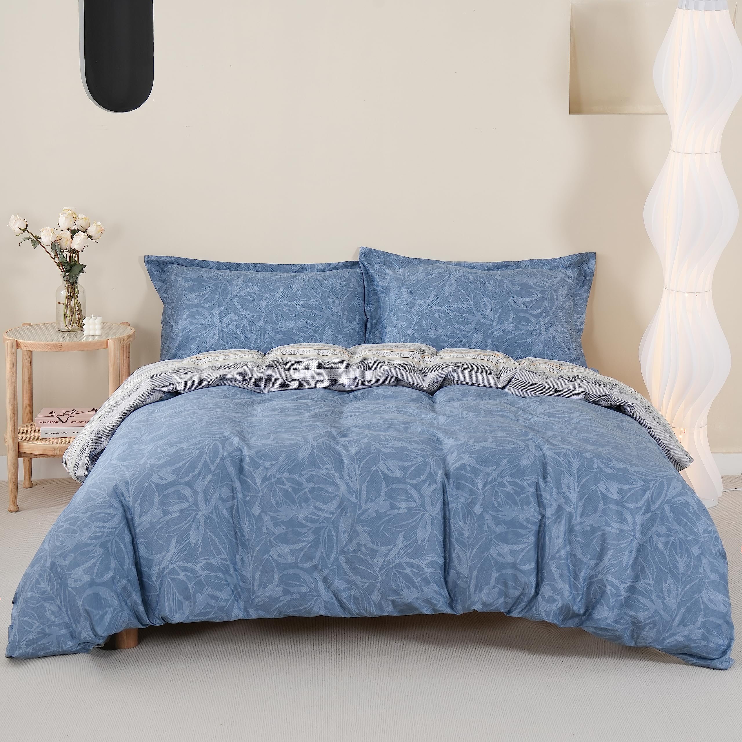 Amazon.com: ANUKA King Size Bed Comforter Set with Sheets, Pure Cotton ...