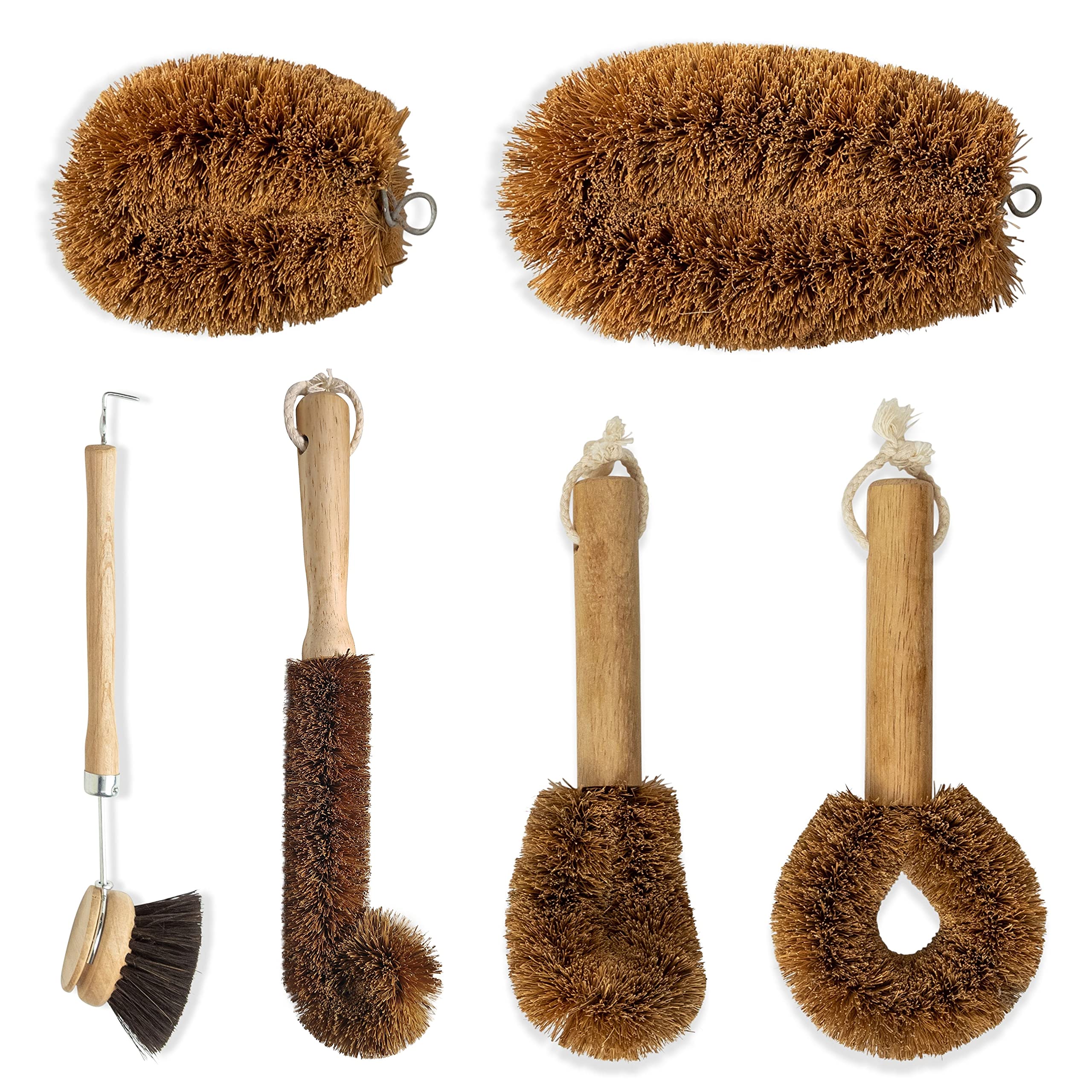 Buy SKARBY Mega Eco Brush Collection Set of 5 Natural Wooden