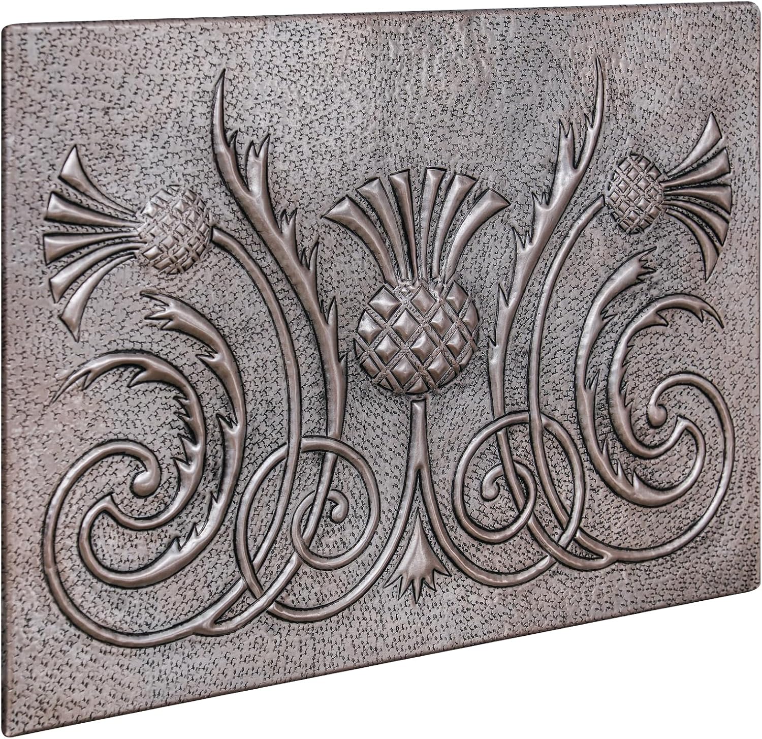 Kitchen Backsplash, Scottish Thistle Copper Backsplash, Custom Copper Backsplash Panel, Handmade Copper Backsplash Tile, Indoor Outdoor Wall Decor (Gray)