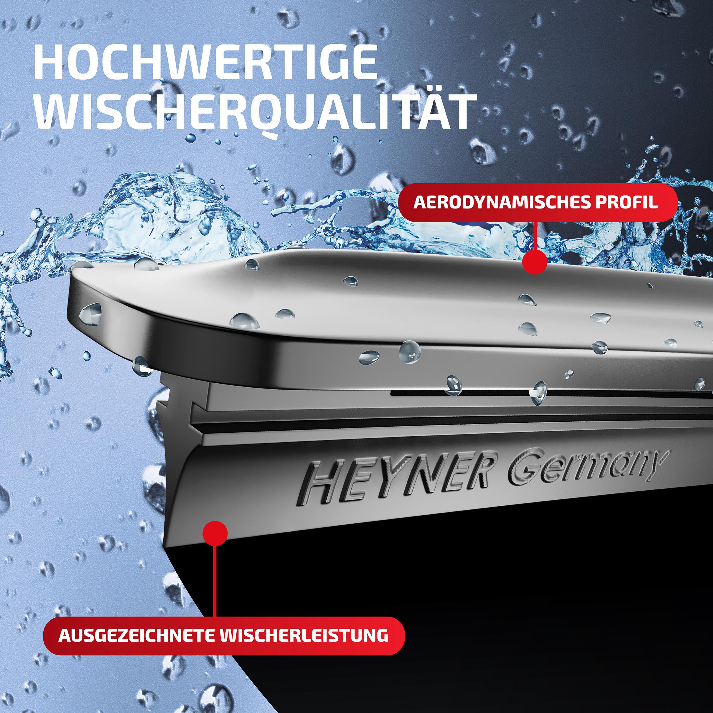 HEYNER Zestaw wycieraczek przedniej szyby do MAZDA 6 Sport Kombi 2008-2012 HYBRID