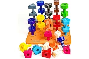 Skoolzy Toddler Peg Board: Ultimate Pegboard for Growing Minds