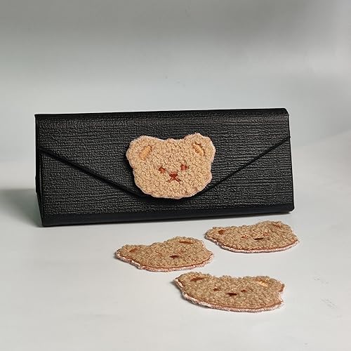 Miniatura 4 de 16 parches bordados de oso de dibujos animados, bonitos parches de oso para ropa, parches bordados de reparación de apliques de coser, parches de