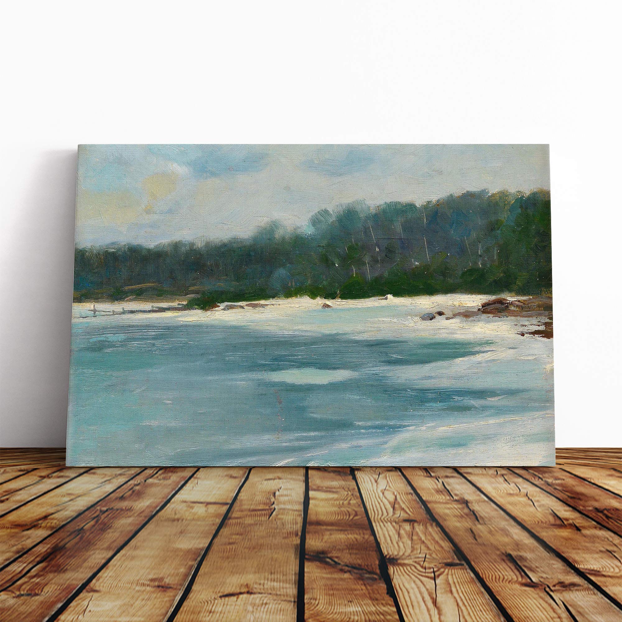 Victor Westerholm Late Autumn on Land Canvas Print | Gallery Wrapped 30mm Frame Wall Art | 20x14 inches | Ready to Hang | Modern Landscape Picture | Living Room Bedroom Lounge Office