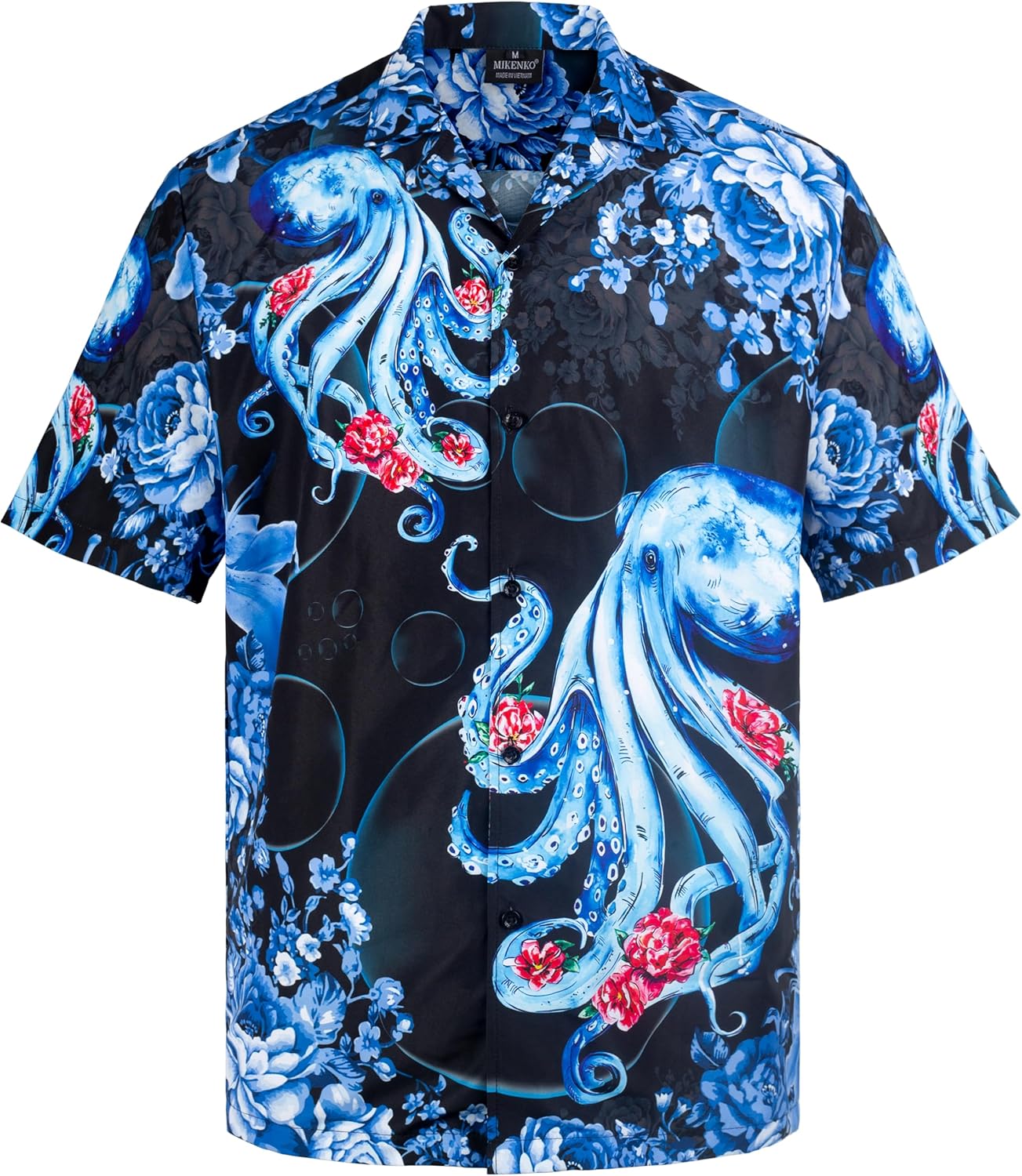 MIKENKO Funny Mens Hawaiian Shirts Short Sleeve Button Up Beach Summer Button Down Hawaiian Shirt for Men Big and Tall