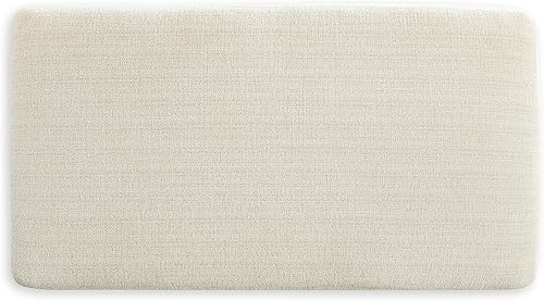 Miniatura 6 de Signature Design by Ashley Maggie - Otomana contemporánea, color blanco hueso