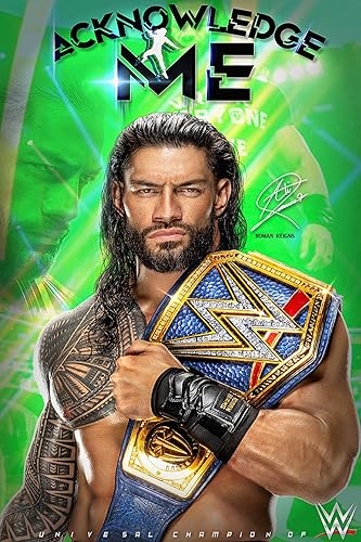 Póster de Estados Unidos City WWe Super-Star Roman Reigns Póster mate de El Señor de los Anillos de Lucha Librera Póster Cuadro Arte de Pared disponible en Yaxa Colombia