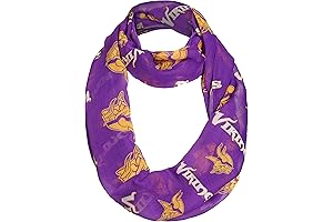 FOCO NFL Faux Fleece Infinity Scarf - For Ultimate Vikings Gear Warriors