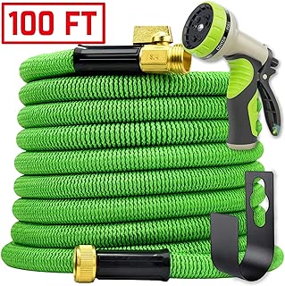 Lightweight Hand Carried Or Wall Mounted Yestar Plastic Garden Water Hose Reel With Retractable 83 4 Feet Pvc Hoses Brass Nozzles