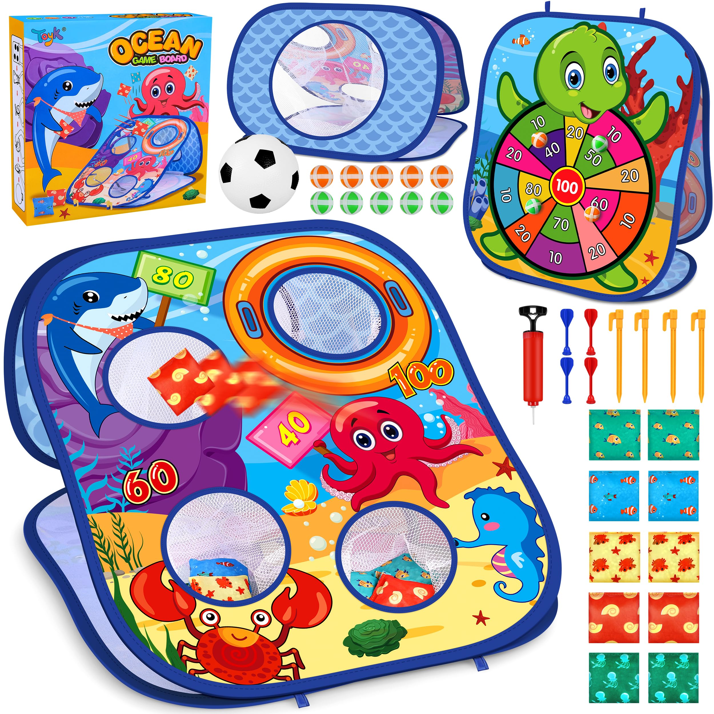 Photo 1 of Toyk Ocean Bean Bag Toss Game Set