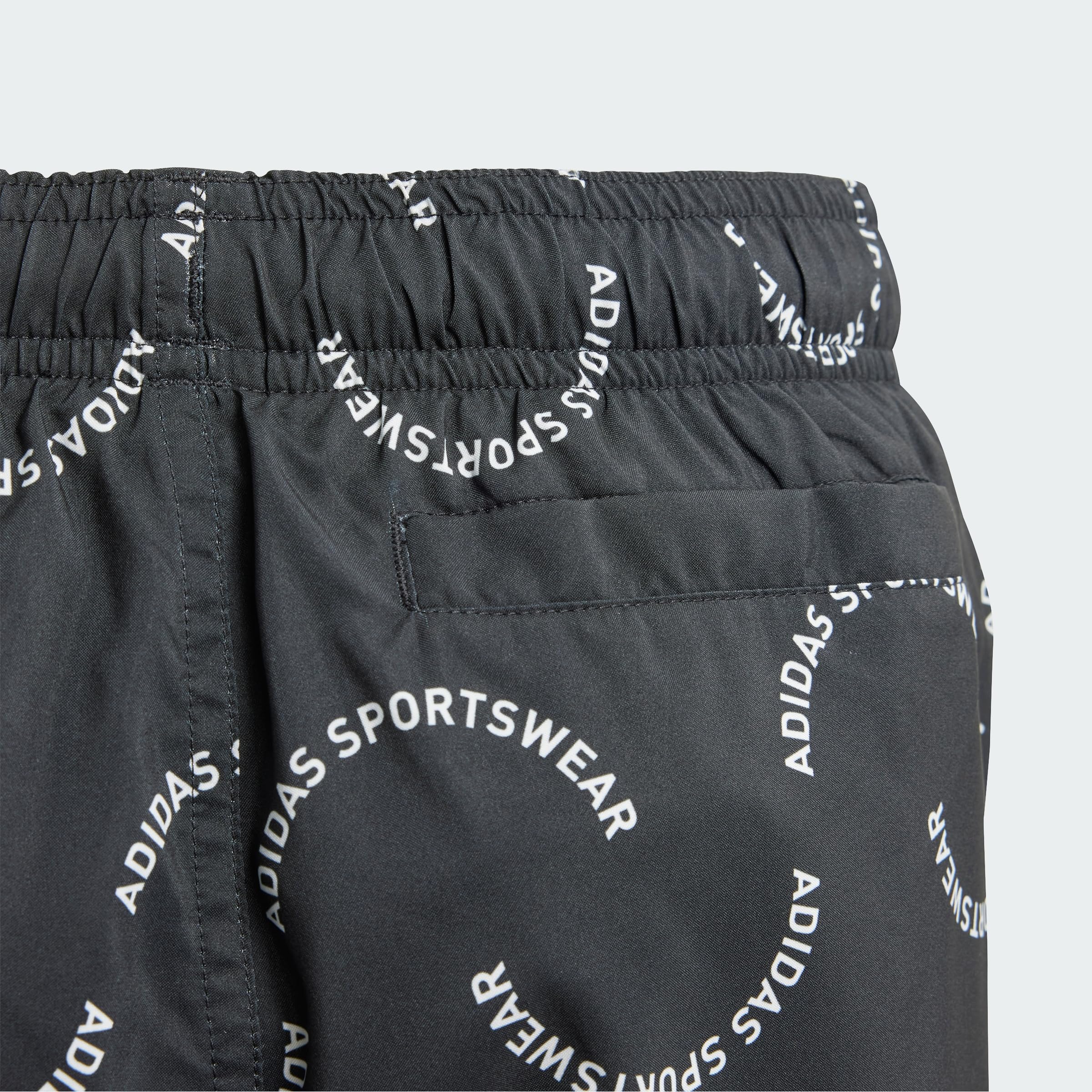 adidas Chłopcy Sportswear Wave Print CLX Swim Shorts Kids, Black/Off White, 9-10 Years