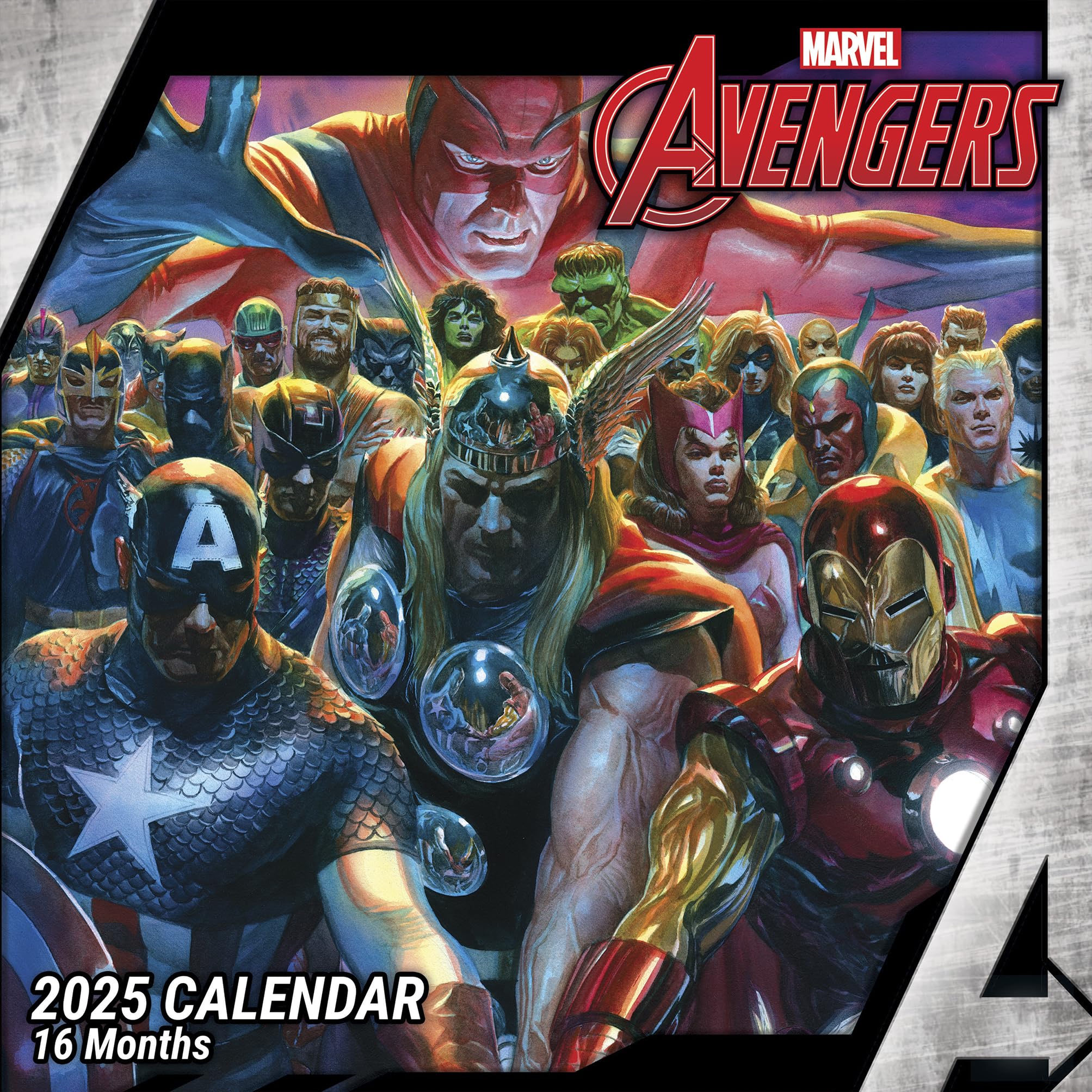 Avengers 2025 Square Calendar