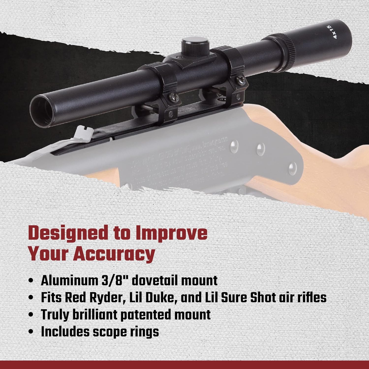 Toys Now you can mount a Scope on your Red Ryder! Daisy Red Ryder Lasso