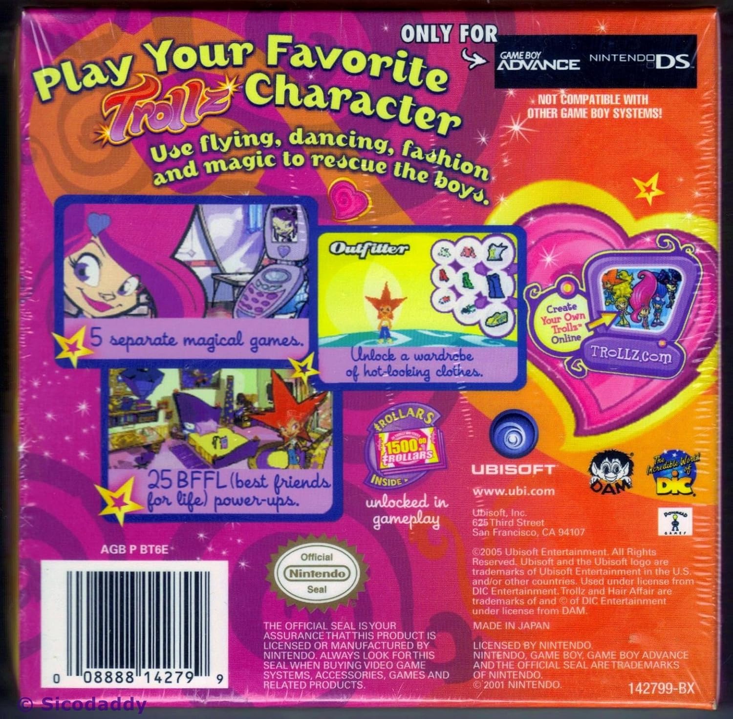 Trollz: Hair Affair - Game Boy Advance : Video Games