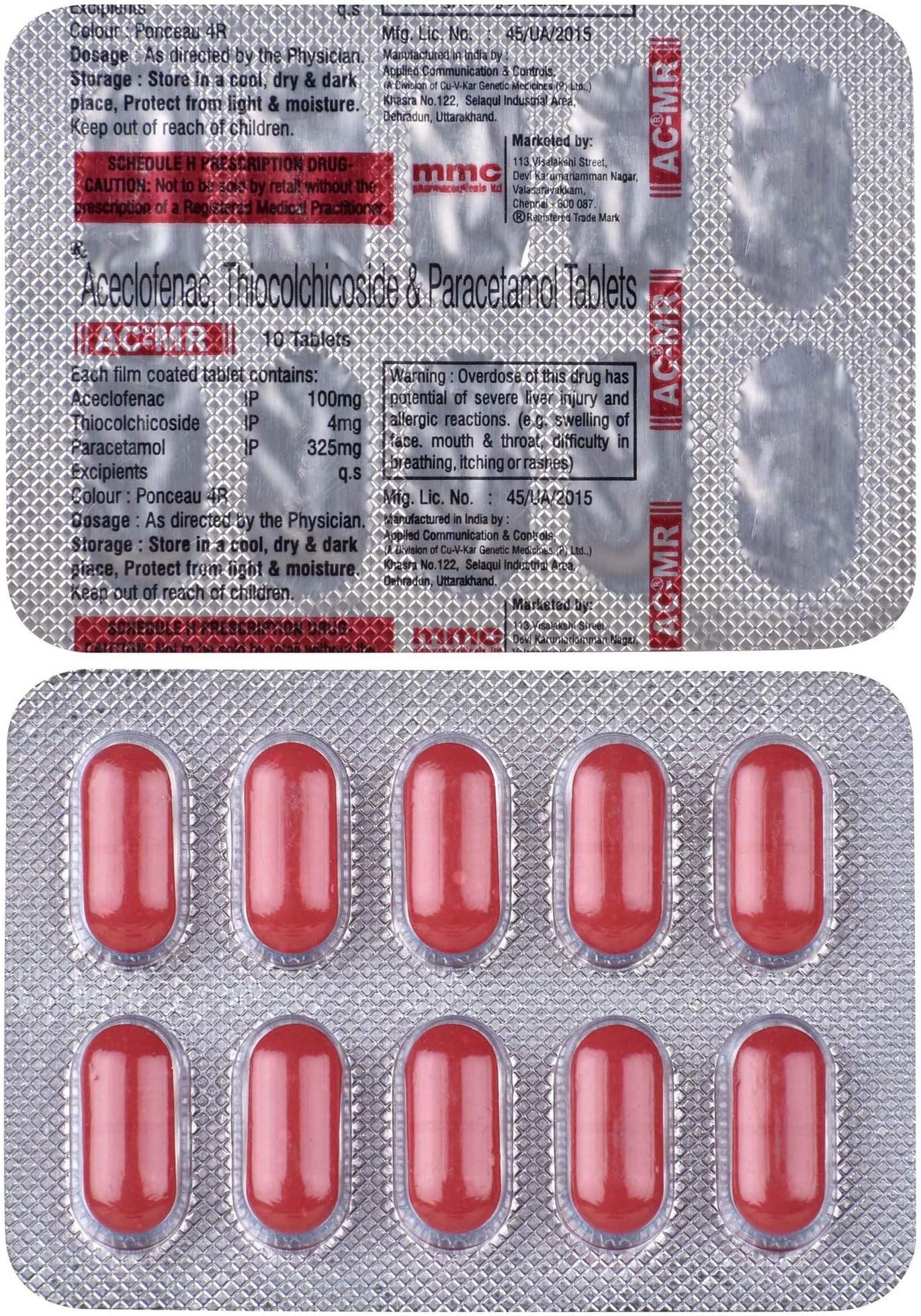 AC-MR - Strip of 10 Tablets