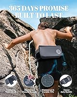 Vista 4 de niphean IPX7 Waterproof Fanny Pack with Magnetic One-Hand Closure, Durable Waterproof Dry Bag Kayaking Accessories, Paddle Board, Beach Cruise