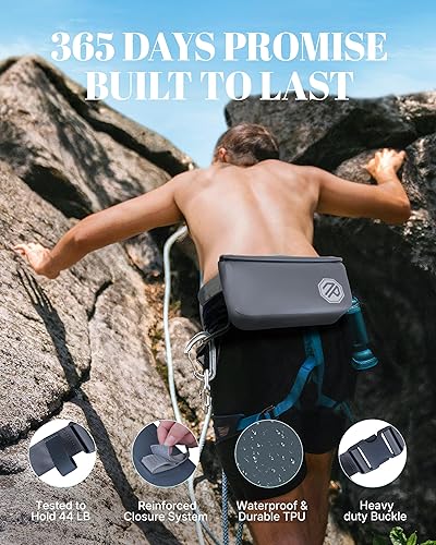 Miniatura 4 de niphean Riñonera impermeable IPX7 con cierre magnético con una sola mano, bolsa seca impermeable duradera, accesorios de kayak, tabla de remo,