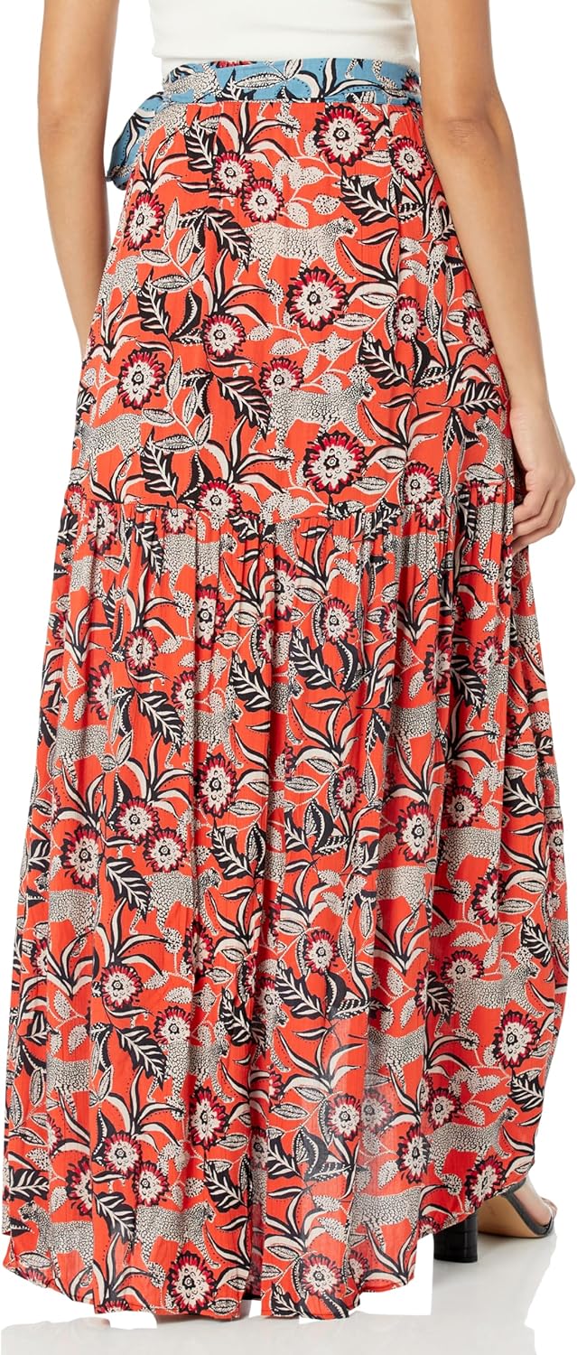 Angie Women's Printed Maxi Wrap Skirt - Image 2
