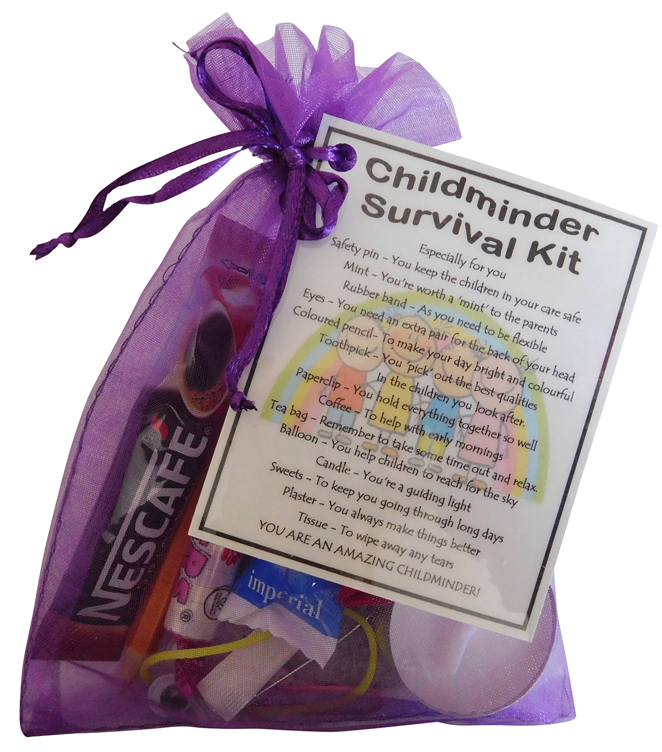 Smile Gifts Uk Childminder Survival Kit Gift (Great Token Gift To Say Thank You) Small