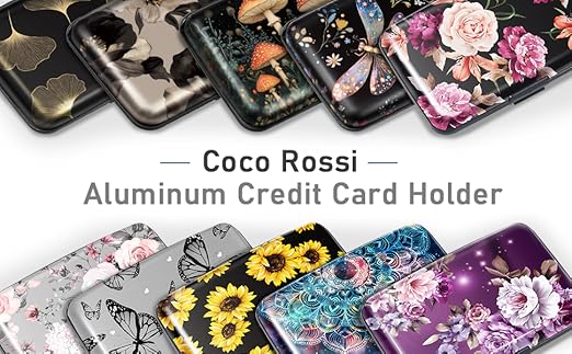Amazon.com: Coco Rossi Hard Credit Card Holder Protected Card Case