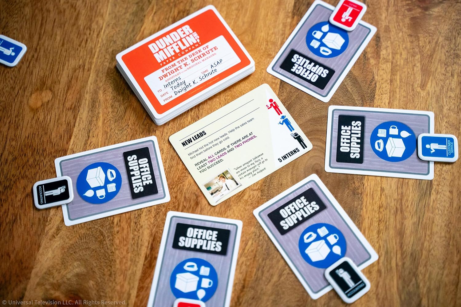 The Office: Paper Paranoia Board Game, Social Deduction Game Set in Dunder Mifflin’s Scranton Branch, Bluff, Sabotage & Complete Tasks to Win the Turf War, Ages 12+, 4-8 Players, 30-45 Min Playtime