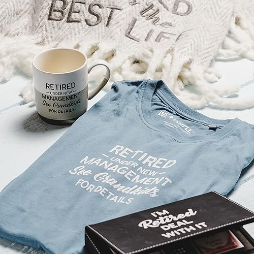 Miniatura 5 de Pavilion Gift Company Retired Under New Management See Grandkids para más detalles taza de té de café de cerámica moteada de 15 onzas, color beige,