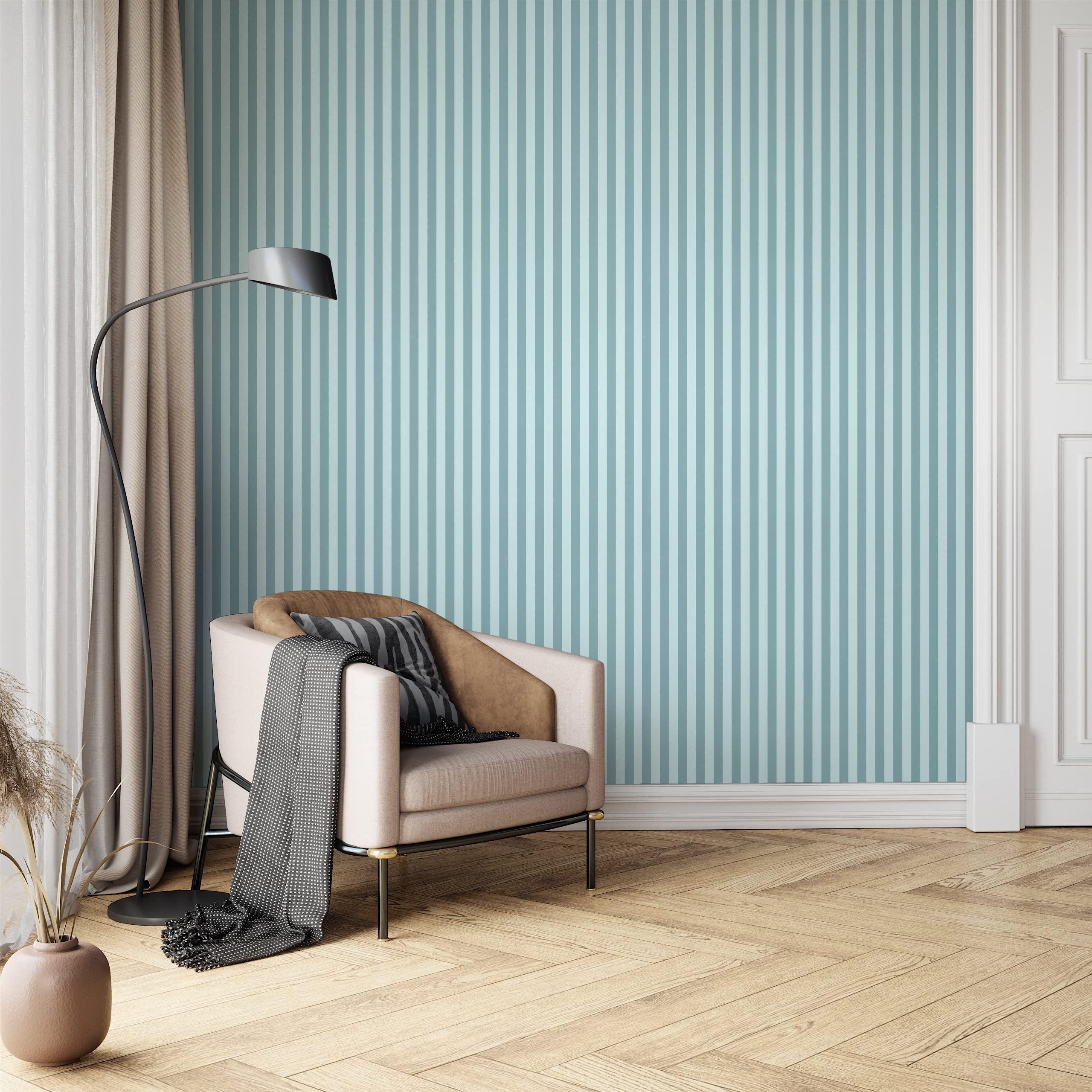 Papel Pared Liso Moderno Papel Pintado NEWROOM Azul Turquesa Liso - Tejido  No Tejido 10.05x0.53 M - Aspecto Lino Moderno Efecto Lino Moderno, image size:2560x2560