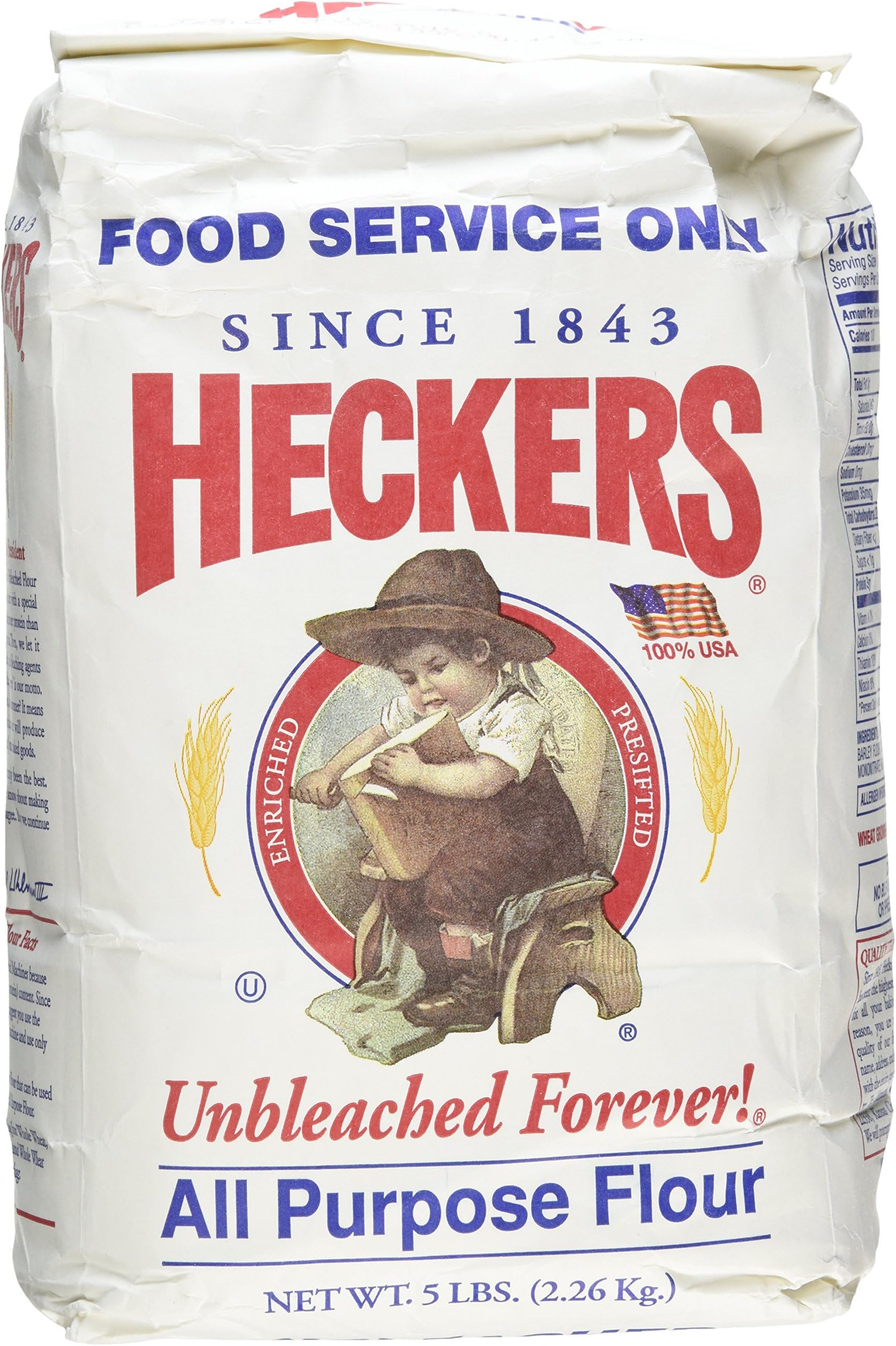 Heckers Unbleached All Purpose Flour 5 lbs
