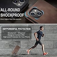 Vista 40 de SINIANL Funda de cuero para iPhone 15 Pro Max, cartera para iPhone 15 Pro Max, funda tipo cartera plegable con función atril magnética, ranuras