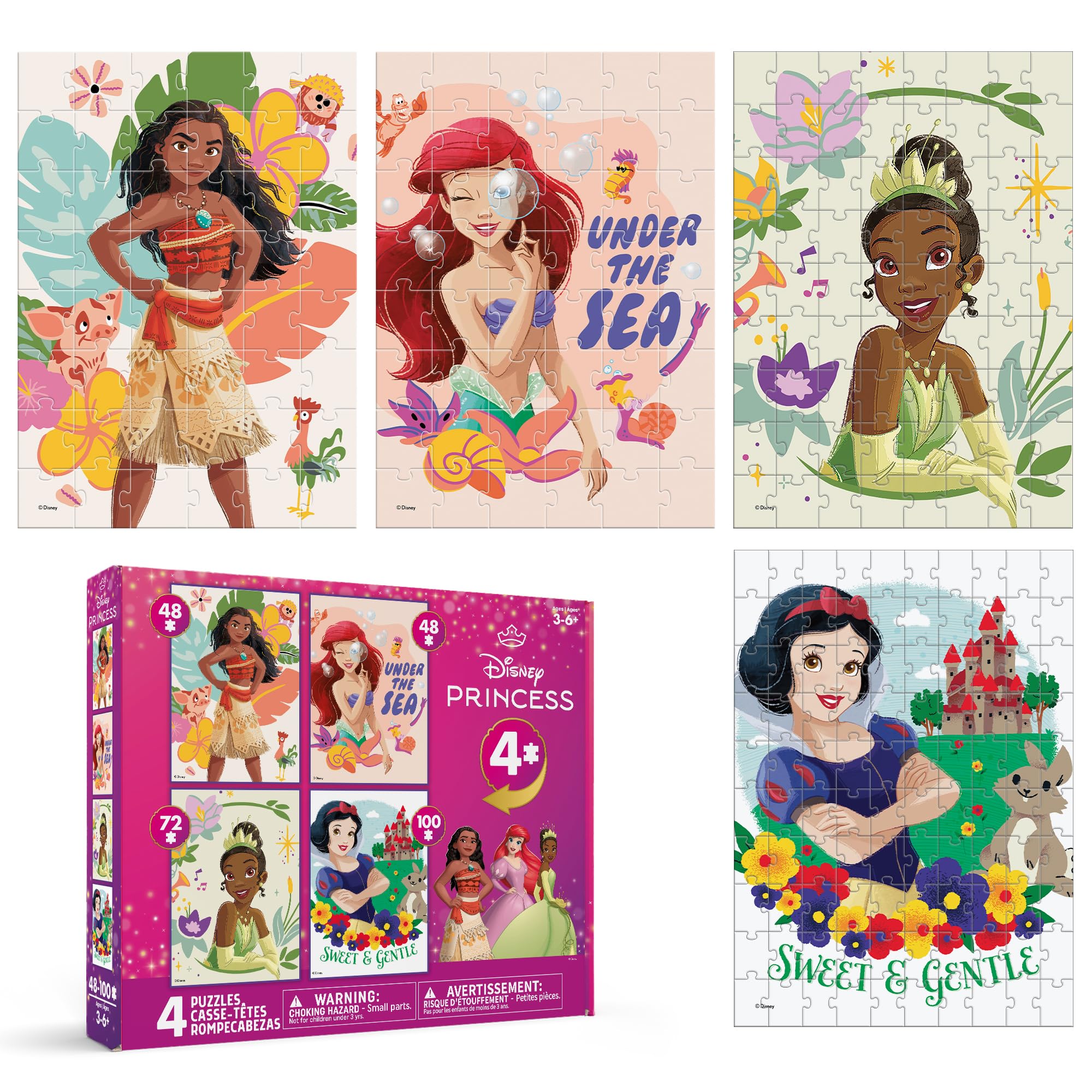 Amazon.com: Ceaco - 4 X 1 Kids Multipack - Disney - Princess