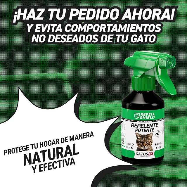 Foto 6 de 8 de RepellShield® Spray Repelente Gatos - Antiarañazos - Ahuyentador de Gatos Exterior e Interior - 250ml