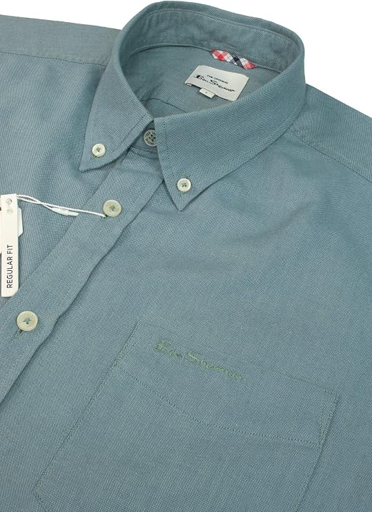 Ben Sherman Men's Button-Down Collar Oxford Shirt, Long Sleeved, Regular Fit
