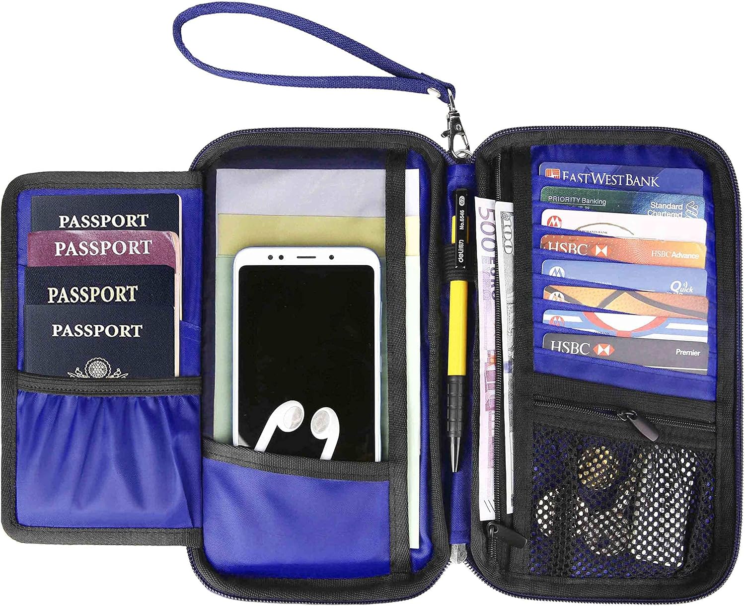  | Passport Holder Neck Travel Wallet RFID Women Family Organizer | Passport Wallets