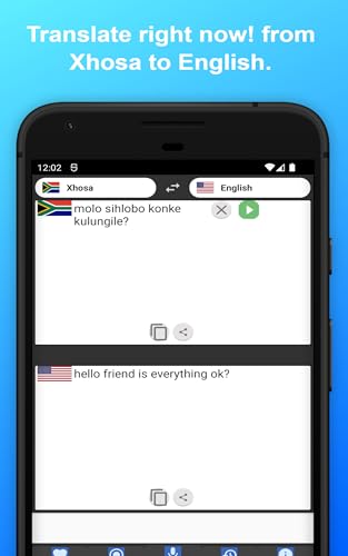 English to Xhosa Translator to Translate to for Free on Telephone and Tablet