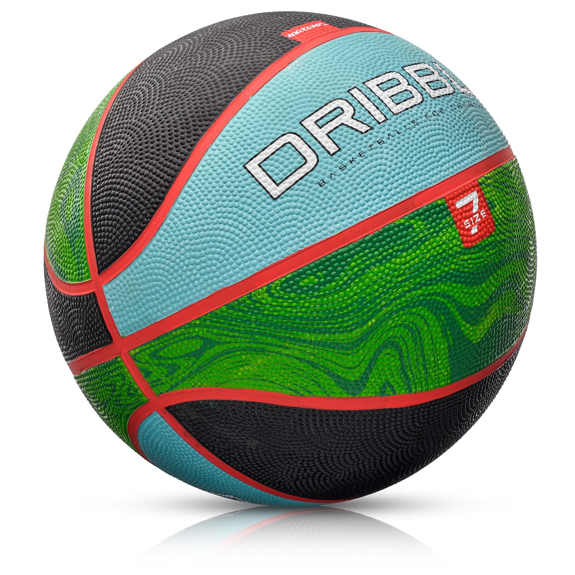 meteor Basketball Children Women Men Sizes 5 6 7 Orange Ideal For Indoor Training Matches Soft Non-Slip Surface High Durability Good Grip Rubber (DRIBBLE #7 - Image 3