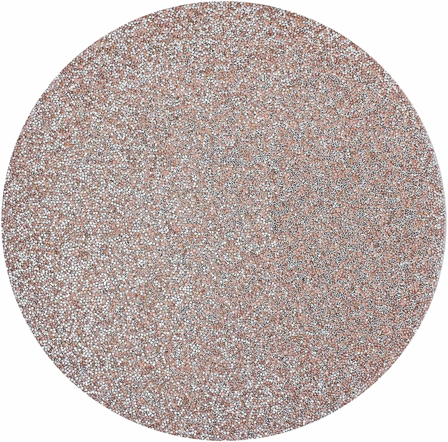 Luminous Round Placemat, Colorful, Sparkling Rhinestones, Non-Slip Back, for Fun or Formal Dining Table Setting, Event, Wedding, Topaz, 15", Sold Individually