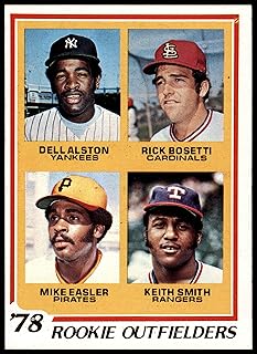 1978 Topps # 710 Rookie Outfielders Mike Easler/Rick Bosetti/Keith Smith/Del Alston Yankees/Cardinals/Pirates/Rangers (Bas...