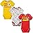 NFL Kansas City Chiefs 3 Pack Short Sleeve Bodysuit, red/yellow/white Kansas City Chiefs, 6-12 Months