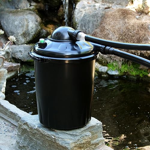 Miniatura 13 de Alpine Corporation Filtro de presión Bio-Pure de 21" de alto para estanques, 2,000 galones