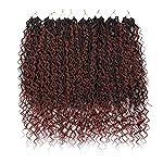 8 Packs Goddess Faux Locs Crochet Hair for Black Women, Long Goddess Locs Crochet Hair, Boho Style Locs, River Hair with Curly Ends (22Inch, OT350, 8Packs)