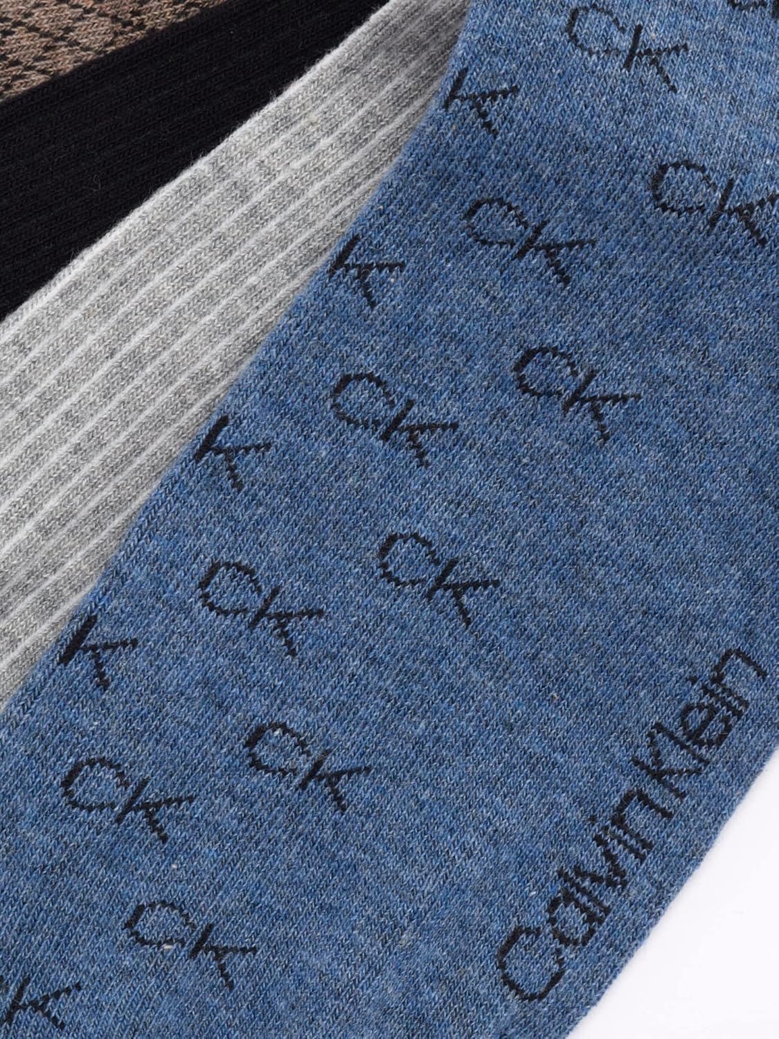 Calvin Klein Mens Crew Socks - 4 Pack Soft Cotton Blend Cushioned Crew Dress Socks for Men, for Formal, Casual and Work Wear - Image 5