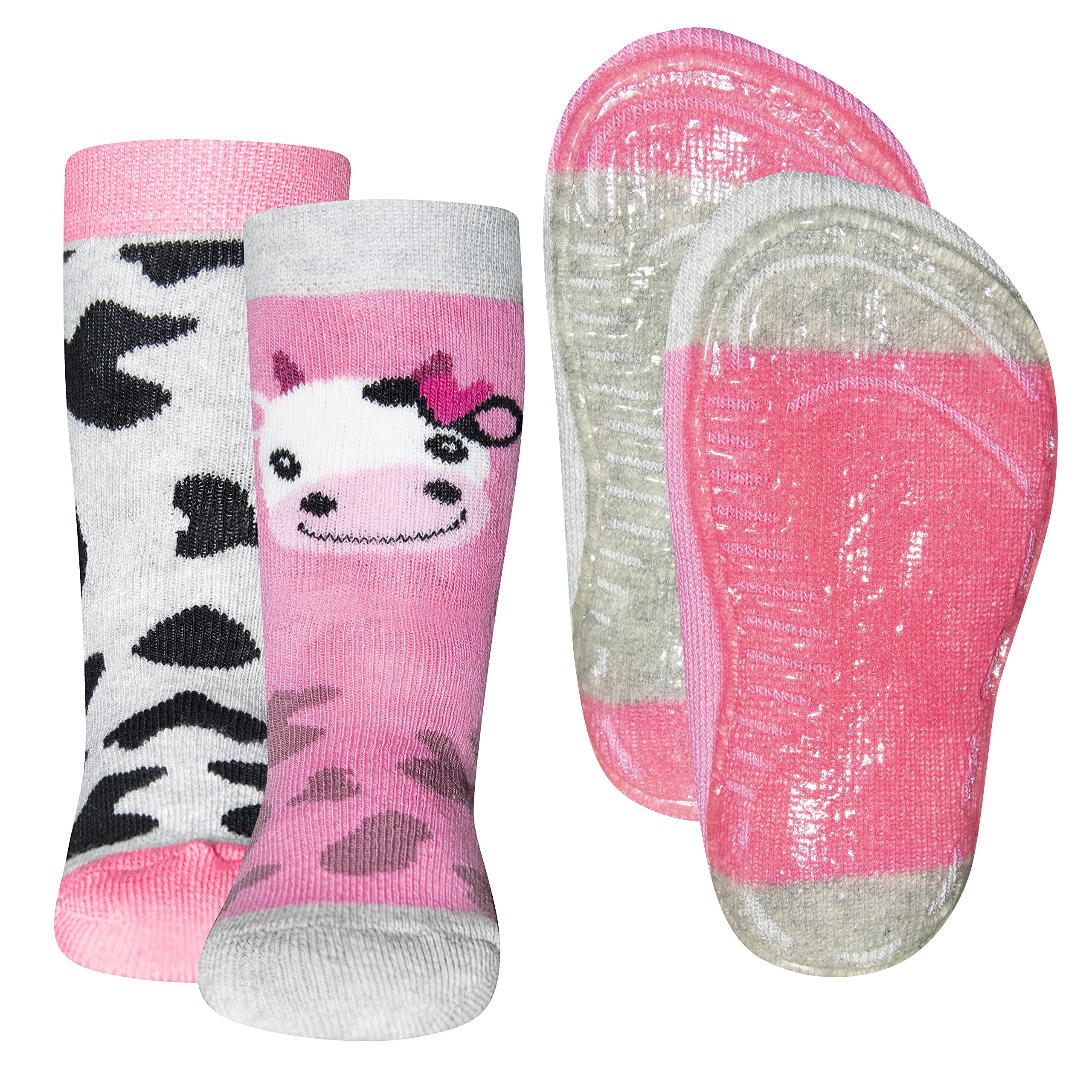 Ewers 2-pack effen stopper sokken SoftStep, sokken met