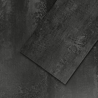 Mulgreat - PVC Bodenbelag - 12 Fliesen Selbstklebende Vinyl-Fliesen - Vinylboden - Betoneffekt - Vinylboden Selbstklebend - 60,96 cm x 30,48 cm Dicke 1,5 mm 2.23m²