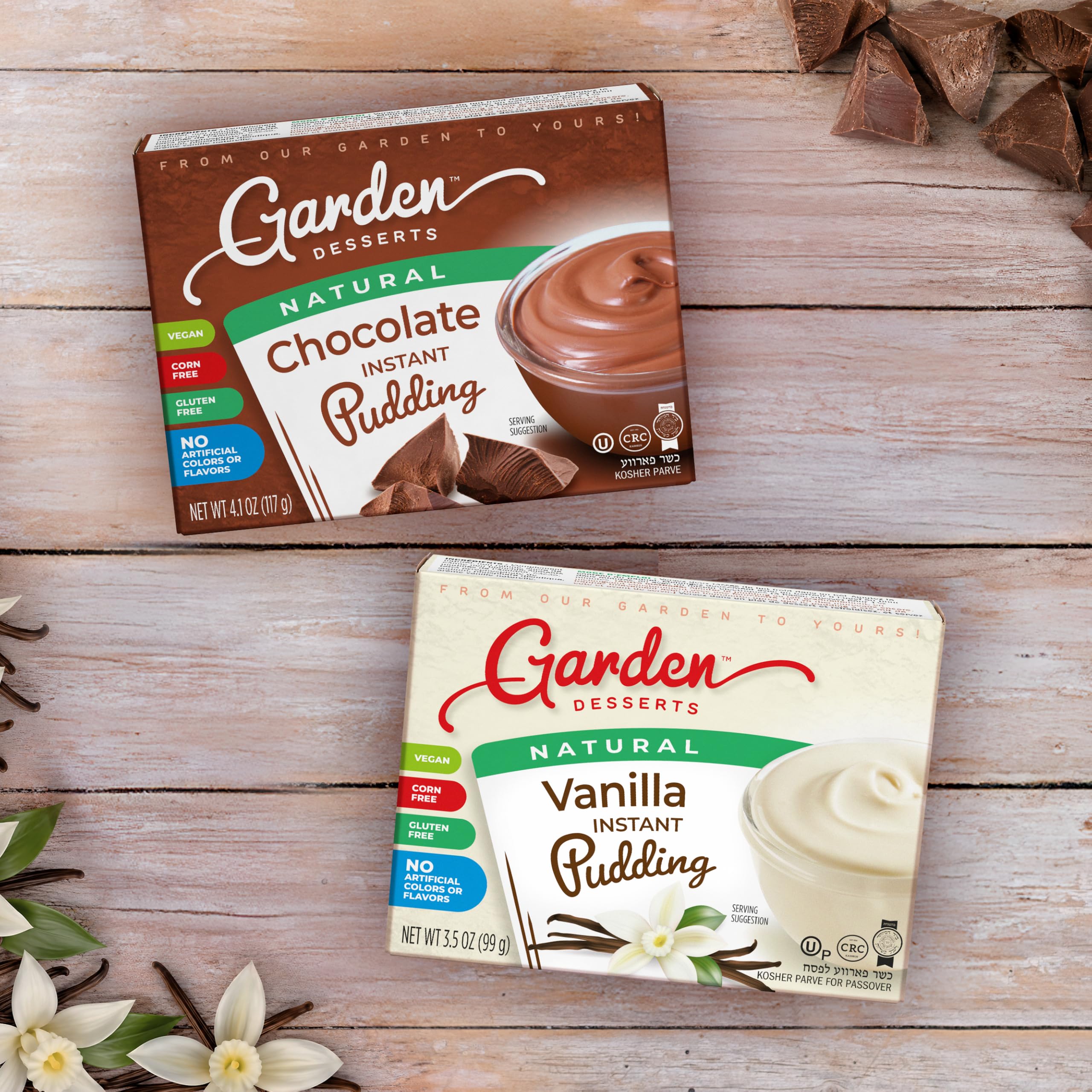 Amazon.com : Garden Desserts Chocolate & Vanilla Instant Pudding