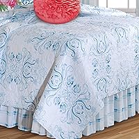 Vista 3 de C&F Home Veranda Quilt, Blanco/Azul, Full/Queen Full/Queen Blanco/Azul